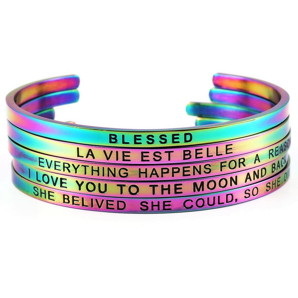 IRIDESCENT daily mantra bracelets