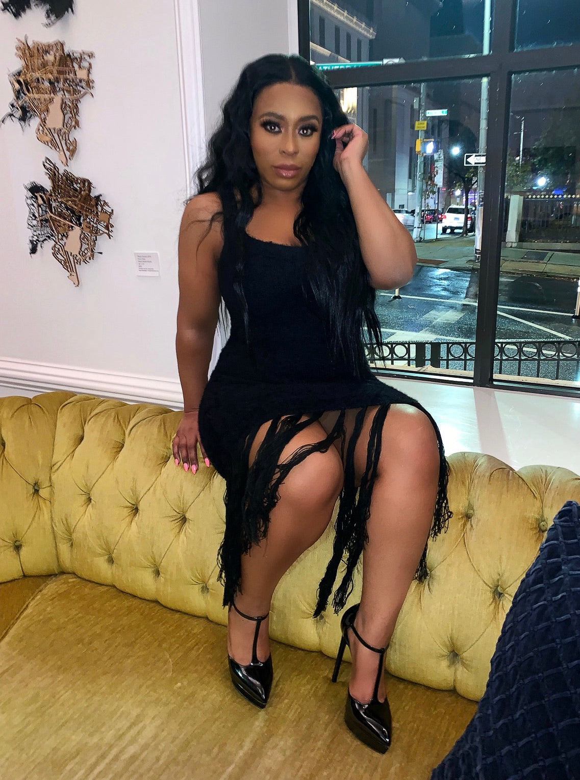 LITTLE BLACK sweater dress(shag) THEVANITYLUXLIFESTYLE LITTLE BLACK sweater dress(shag) THEVANITYLUXLIFESTYLE